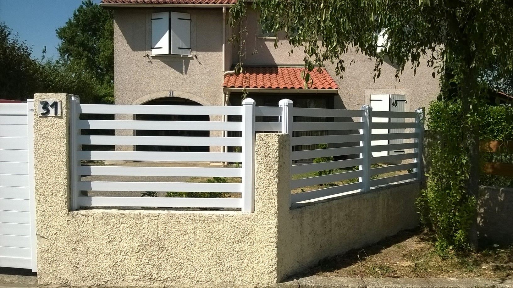 clôture PVC